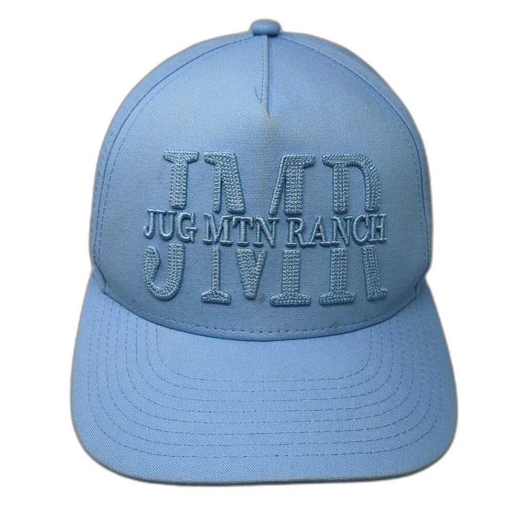 Pukka 5 Panel Blue One Size Jug Mountain Ranch JMR Puffed Snapback Golf Hat